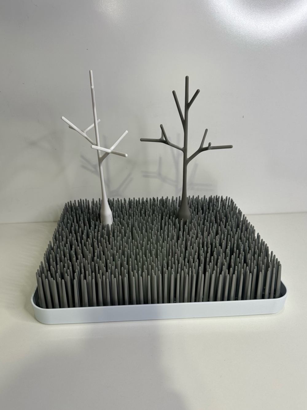 Boon Twig Grass and Lawn Drying Rack 2 Tree Accessory Warm Gray Bottles Kitchen.